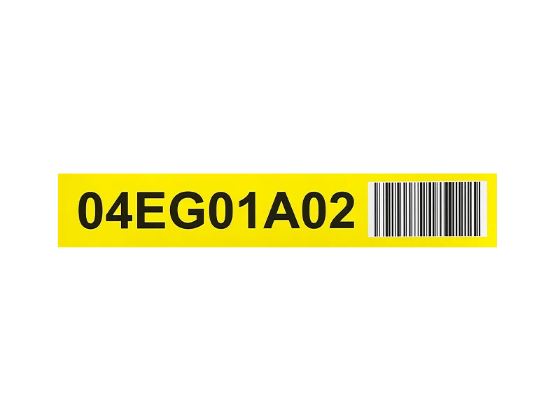 adhesive labels for lifting equipment