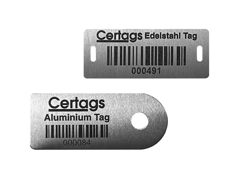 metal tags for lifting and rigging